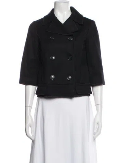 Pre-owned Dolce & Gabbana Virgin Wool Blazer In Black