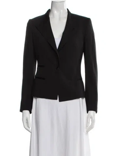Pre-owned Dolce & Gabbana Virgin Wool Blazer In Black