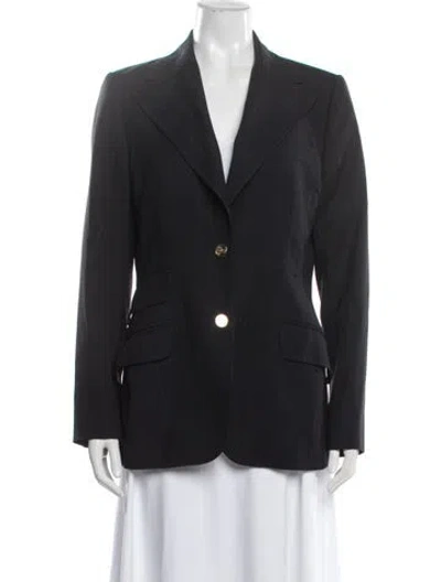 Pre-owned Dolce & Gabbana Virgin Wool Blazer In Black