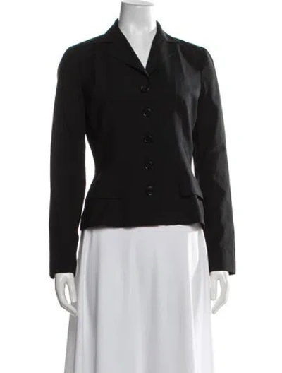 Pre-owned Dolce & Gabbana Virgin Wool Blazer In Black