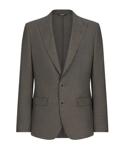 Dolce & Gabbana Virgin Wool Blazer In Black
