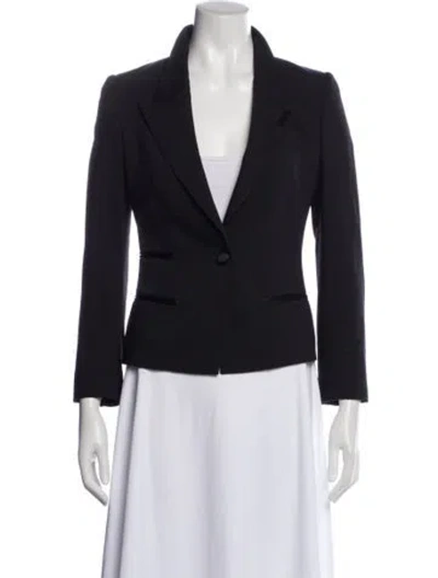 Pre-owned Dolce & Gabbana Virgin Wool Blazer In Blue