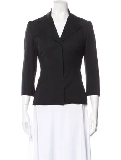 Pre-owned Dolce & Gabbana Virgin Wool Blazer In Blue