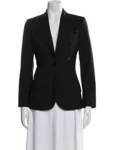 Pre-owned Dolce & Gabbana Virgin Wool Blazer In Blue