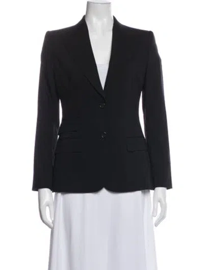 Pre-owned Dolce & Gabbana Virgin Wool Blazer In Blue