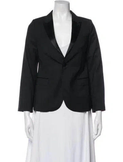 Pre-owned Dolce & Gabbana Virgin Wool Blazer In Blue