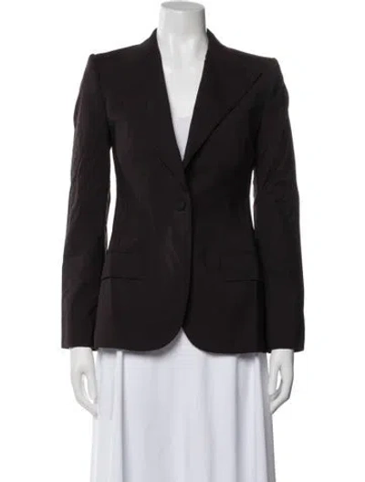 Pre-owned Dolce & Gabbana Virgin Wool Blazer In Brown