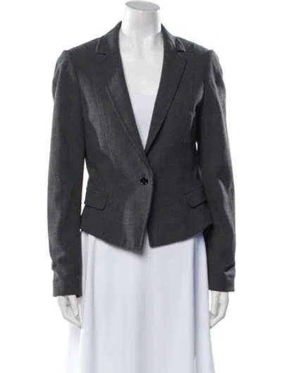 Pre-owned Dolce & Gabbana Virgin Wool Blazer In Gray