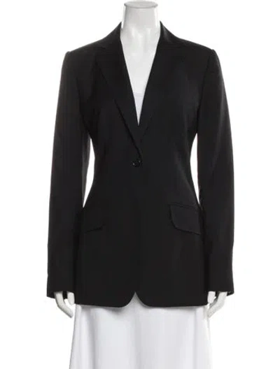 Pre-owned Dolce & Gabbana Virgin Wool Blazer In Gray