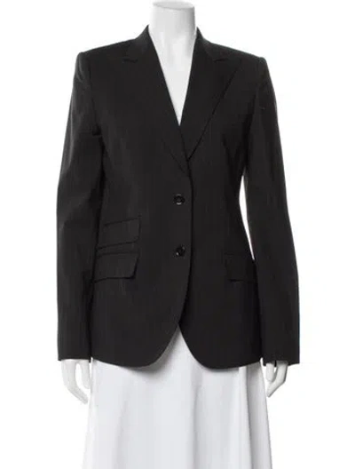 Pre-owned Dolce & Gabbana Virgin Wool Blazer In Gray