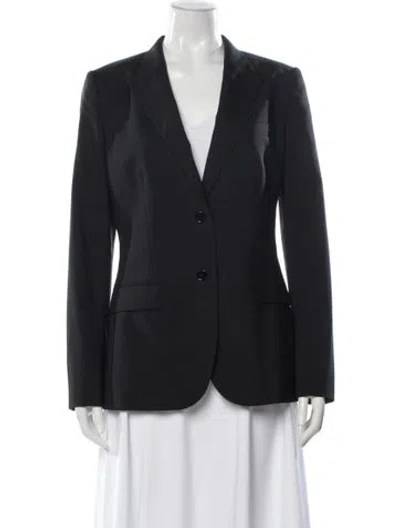 Pre-owned Dolce & Gabbana Virgin Wool Blazer In Gray