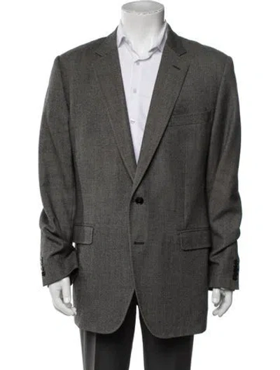 Pre-owned Dolce & Gabbana Virgin Wool Blazer In Gray