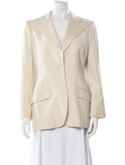 Pre-owned Dolce & Gabbana Virgin Wool Blazer In Neutral