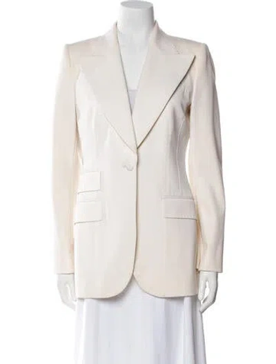 Pre-owned Dolce & Gabbana Virgin Wool Blazer In Neutral