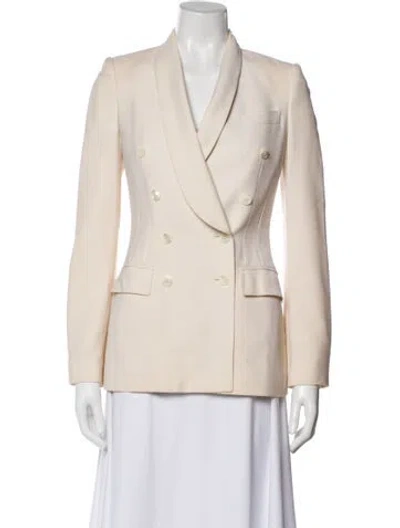 Pre-owned Dolce & Gabbana Virgin Wool Blazer In Neutral