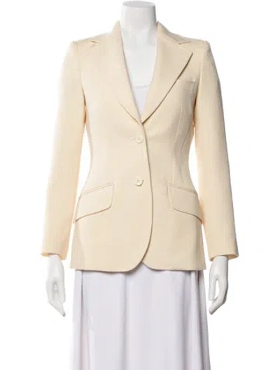 Pre-owned Dolce & Gabbana Virgin Wool Blazer In Neutral