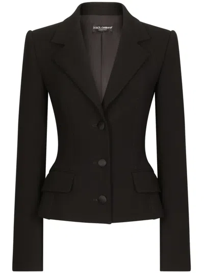 DOLCE & GABBANA VIRGIN WOOL-BLEND BLAZER