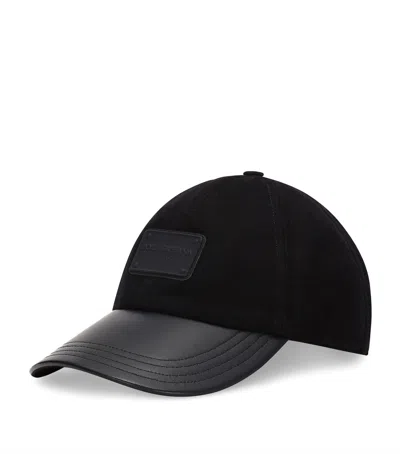 Dolce & Gabbana Virgin Wool-blend Logo Baseball Cap In Black