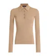 Dolce & Gabbana Virgin Wool-blend Polo Sweater In Neutral