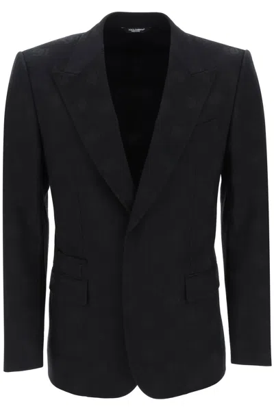 DOLCE & GABBANA DOLCE & GABBANA VIRGIN WOOL BLEND SINGLE-BREAST JACKET