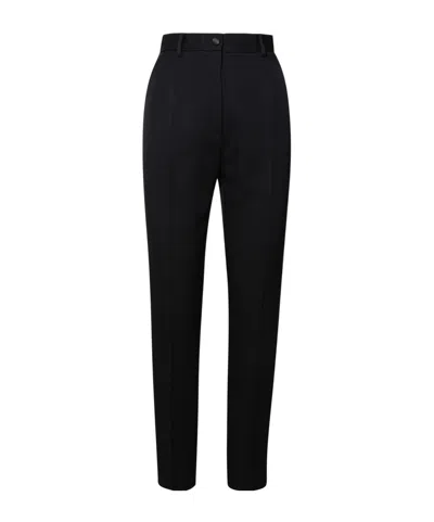 DOLCE & GABBANA DOLCE  GABBANA HIGH-WAIST GABARDINE CIGARETTE PANTS