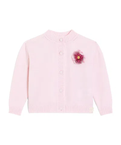 Dolce & Gabbana Virgin Wool Cardigan In Pink