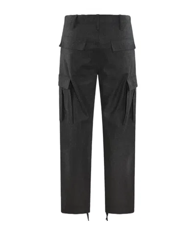 Dolce & Gabbana Virgin-wool Cargo Trousers In Black