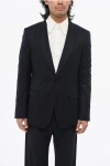 Dolce & Gabbana Virgin Wool Center Vent Peak Lapel 2-button Blazer In Black