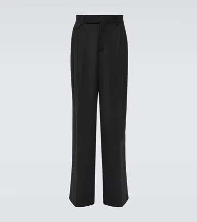 Dolce & Gabbana Virgin Wool Chinos In Black