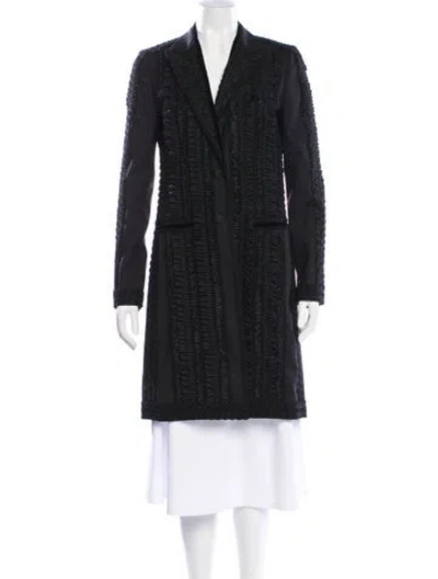 Pre-owned Dolce & Gabbana Virgin Wool Coat In Black