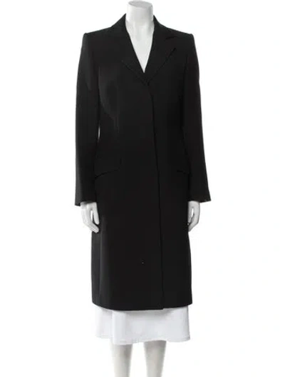 Pre-owned Dolce & Gabbana Virgin Wool Coat In Black