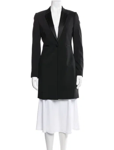 Pre-owned Dolce & Gabbana Virgin Wool Coat In Black