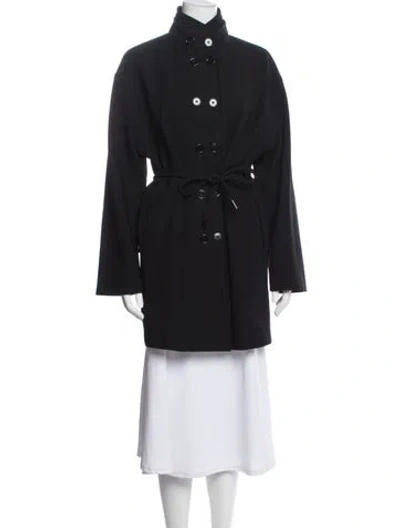 Pre-owned Dolce & Gabbana Virgin Wool Coat In Black