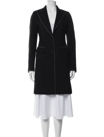 Pre-owned Dolce & Gabbana Virgin Wool Coat In Black