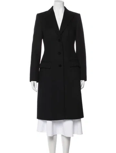Pre-owned Dolce & Gabbana Virgin Wool Coat In Black