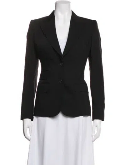 Pre-owned Dolce & Gabbana Virgin Wool Coat In Black