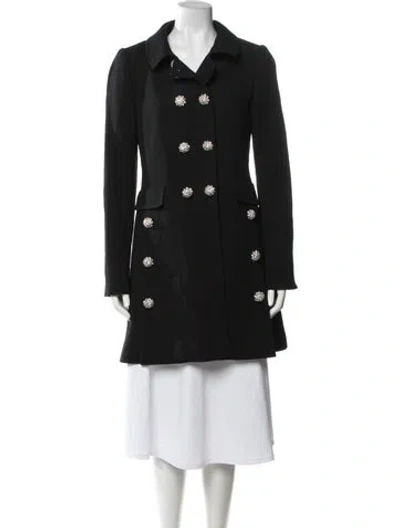 Pre-owned Dolce & Gabbana Virgin Wool Coat In Black