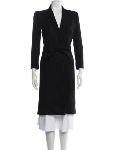 Pre-owned Dolce & Gabbana Virgin Wool Coat In Black