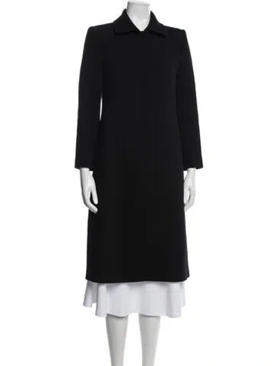 Pre-owned Dolce & Gabbana Virgin Wool Coat In Black