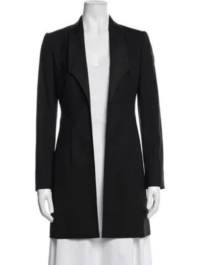 Pre-owned Dolce & Gabbana Virgin Wool Coat In Black