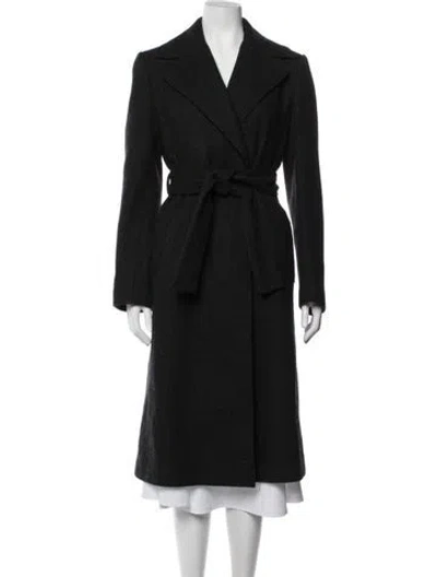 Pre-owned Dolce & Gabbana Virgin Wool Coat In Black