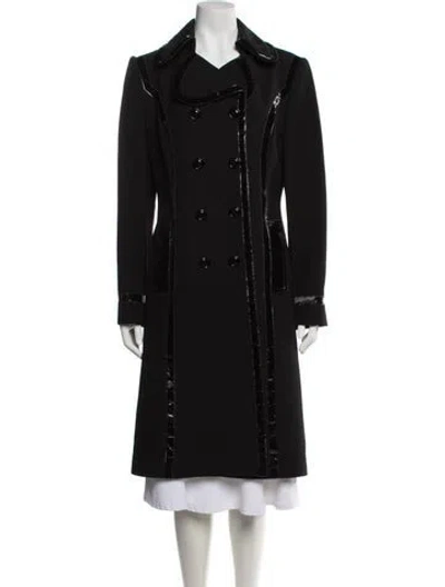 Pre-owned Dolce & Gabbana Virgin Wool Coat In Black