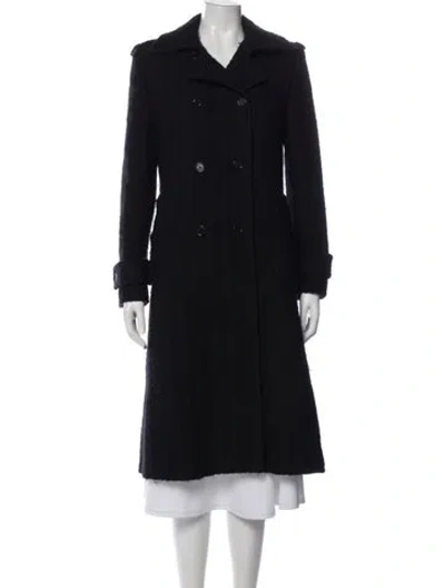 Pre-owned Dolce & Gabbana Virgin Wool Coat In Blue