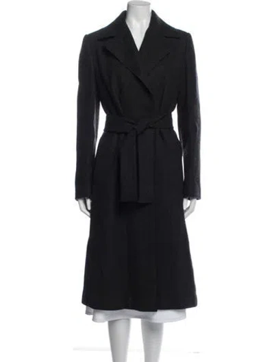 Pre-owned Dolce & Gabbana Virgin Wool Coat In Blue