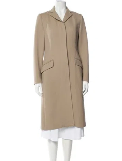 Pre-owned Dolce & Gabbana Virgin Wool Coat In Neutral