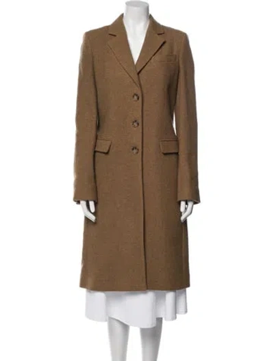 Pre-owned Dolce & Gabbana Virgin Wool Coat In Neutral