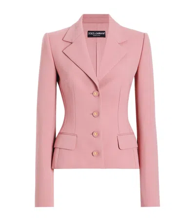 DOLCE & GABBANA VIRGIN WOOL CREPE DOLCE BLAZER