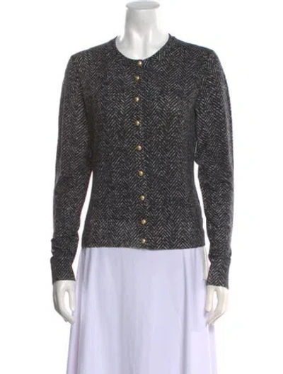 Pre-owned Dolce & Gabbana Virgin Wool Crew Neck Sweater In Black