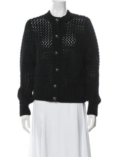 Pre-owned Dolce & Gabbana Virgin Wool Crew Neck Sweater In Black