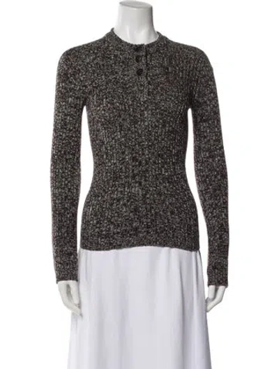 Pre-owned Dolce & Gabbana Virgin Wool Crew Neck Sweater In Brown